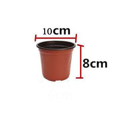 10pcs Mini Plant Gardening Supplies Nursery Pots Soft Plastic Round Flower Pot Terracotta Nursery Planter Home Decor