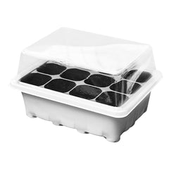 12 Holes Nursery Pots Seedling Tray with Dome And Base Plant Germination Box for Succulent Planter Flower Garden Tool