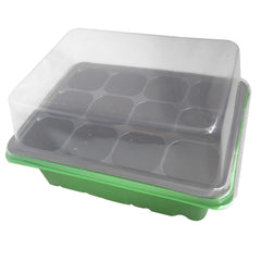 12 Holes Nursery Pots Seedling Tray with Dome And Base Plant Germination Box for Succulent Planter Flower Garden Tool