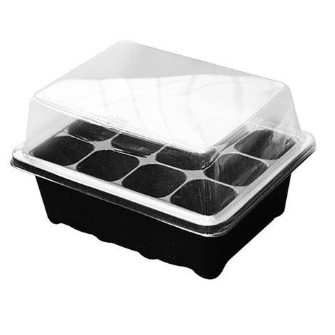 12 Holes Nursery Pots Seedling Tray with Dome And Base Plant Germination Box for Succulent Planter Flower Garden Tool