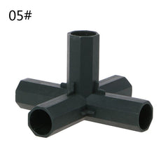 Plastic 16mm/0.63in Hose Connector Flat Right Angle 3/4/5 Ways Joint Rack Assemble Adapter Tube Parts Home Gardening Tools