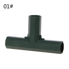 Plastic 16mm/0.63in Hose Connector Flat Right Angle 3/4/5 Ways Joint Rack Assemble Adapter Tube Parts Home Gardening Tools