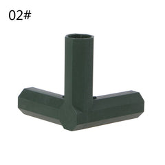 Plastic 16mm/0.63in Hose Connector Flat Right Angle 3/4/5 Ways Joint Rack Assemble Adapter Tube Parts Home Gardening Tools