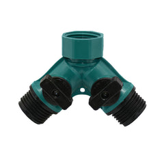 ANSI 3/4 inch 2 way tap water Splitter garden tap Irrigation valve Hose Pipe Quick connector adapter 1pcs