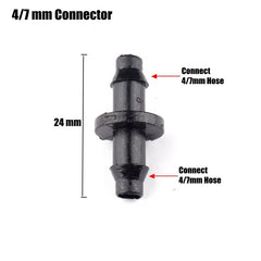 30pcs 15Kinds 4/7mm Garden Hose Connectors Micro Drip Irrigation System Soft Pipe Hose Joints Tee Splitters Plug Water Connector