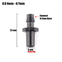 30pcs 15Kinds 4/7mm Garden Hose Connectors Micro Drip Irrigation System Soft Pipe Hose Joints Tee Splitters Plug Water Connector