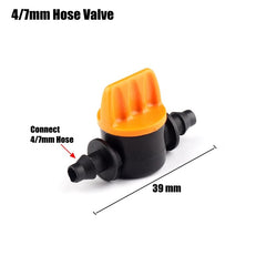 30pcs 15Kinds 4/7mm Garden Hose Connectors Micro Drip Irrigation System Soft Pipe Hose Joints Tee Splitters Plug Water Connector