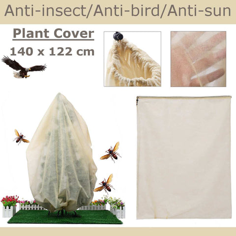 New 140*122cm Winter Frost Protection Plant Cover Bags Garden Anti birds Insect Net greenhouse Planting protecter bag breathable